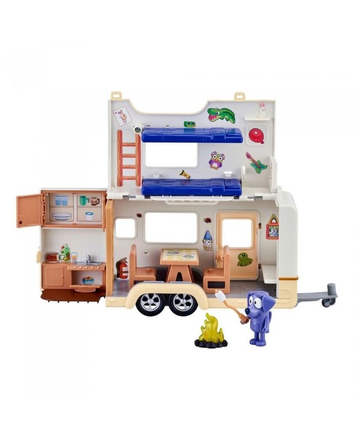 Bluey figurine et véhicule Bluey Caravane