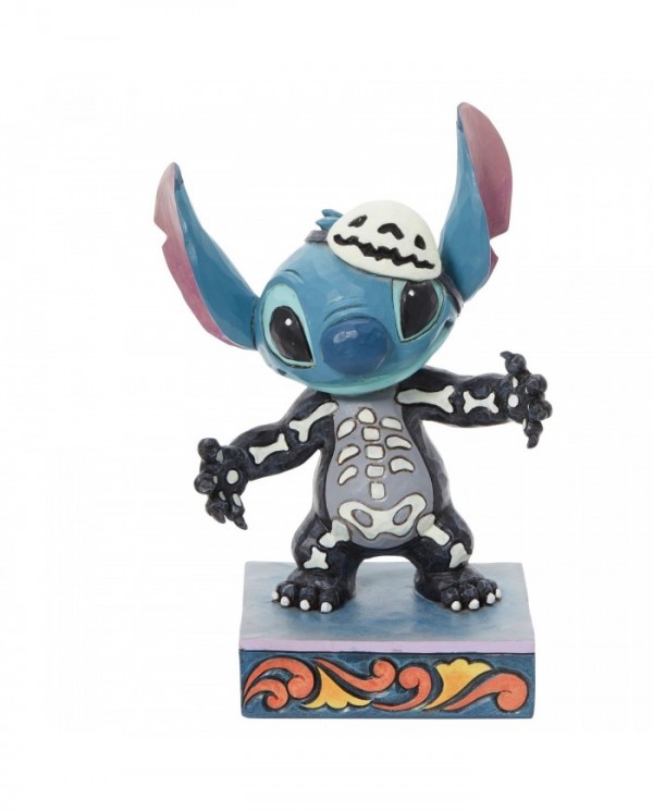 Disney Traditions - Figurine Stitch Squelette Halloween Phosphorescent