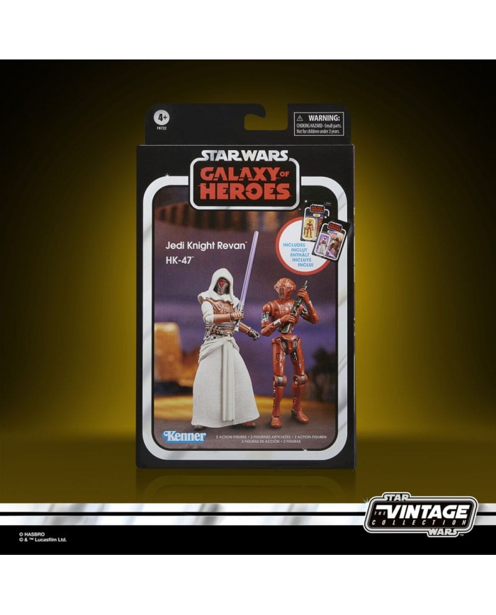 Star Wars: Galaxy of Heroes Vintage Collection pack 2 figurines Jedi Knight Revan & HK-47 10 cm