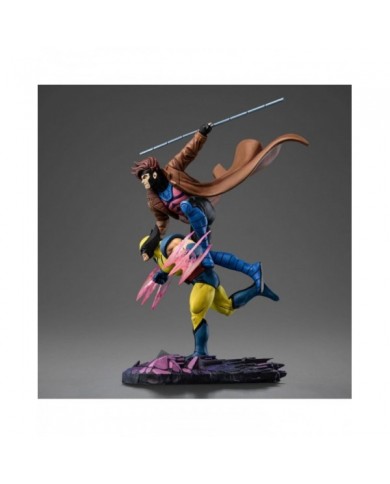 Marvel statuette 1/10 Deluxe Art Scale X-Men'97 Gambit & Wolverine 29 cm