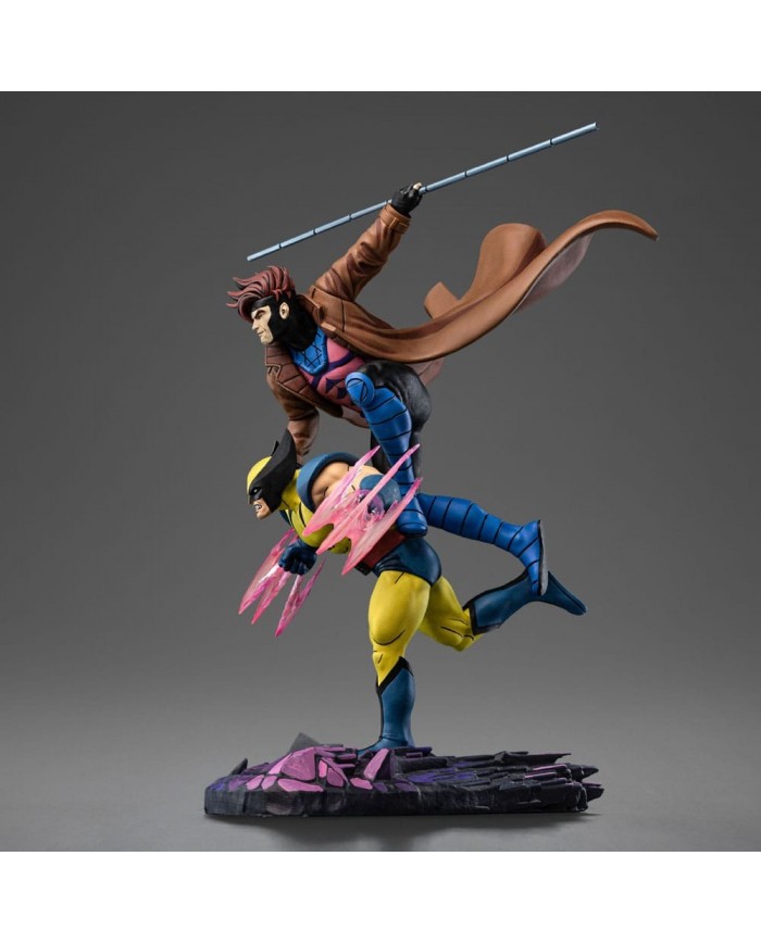 Marvel statuette 1/10 Deluxe Art Scale X-Men'97 Gambit & Wolverine 29 cm