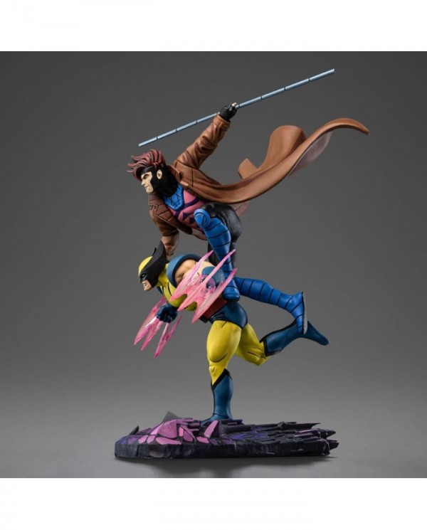 Marvel statuette 1/10 Deluxe Art Scale X-Men'97 Gambit & Wolverine 29 cm