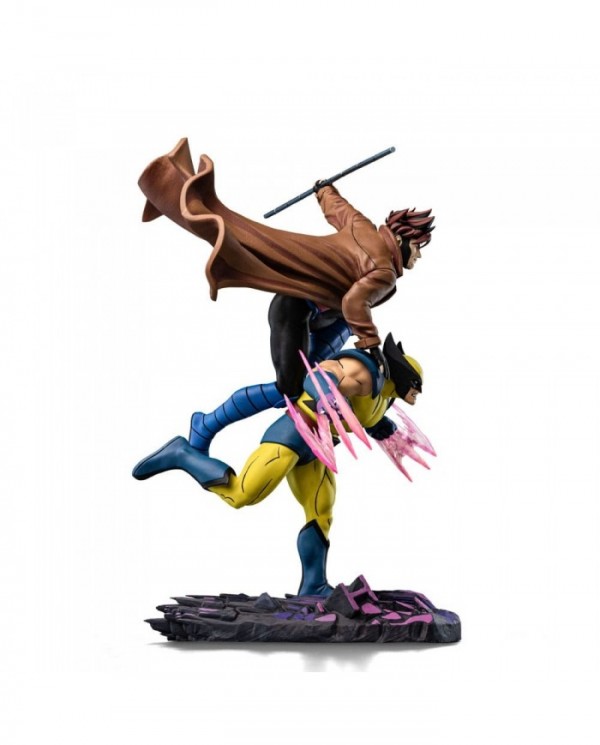 Marvel statuette 1/10 Deluxe Art Scale X-Men'97 Gambit & Wolverine 29 cm