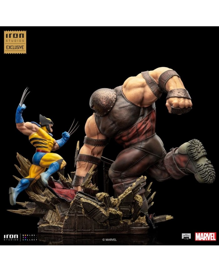 Marvel statuette 1/10 BDS Art Scale Wolverine vs Juggernaut heo EU Exclusive 30 cm
