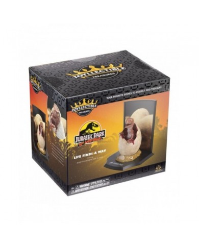 Jurassic Park Statuette Toyllectible Treasure Raptor Egg Life Finds A Way 12 cm