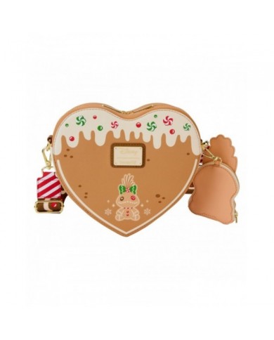 Sac à bandoulière Loungefly - Angel & Stitch Gingerbread Heart