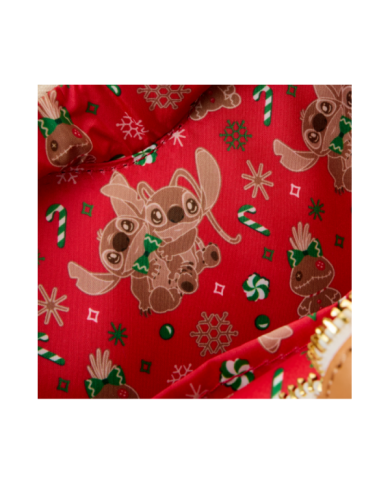 Sac à bandoulière Loungefly - Angel & Stitch Gingerbread Heart