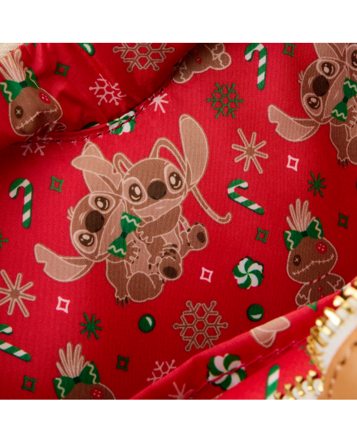 Sac à bandoulière Loungefly - Angel & Stitch Gingerbread Heart