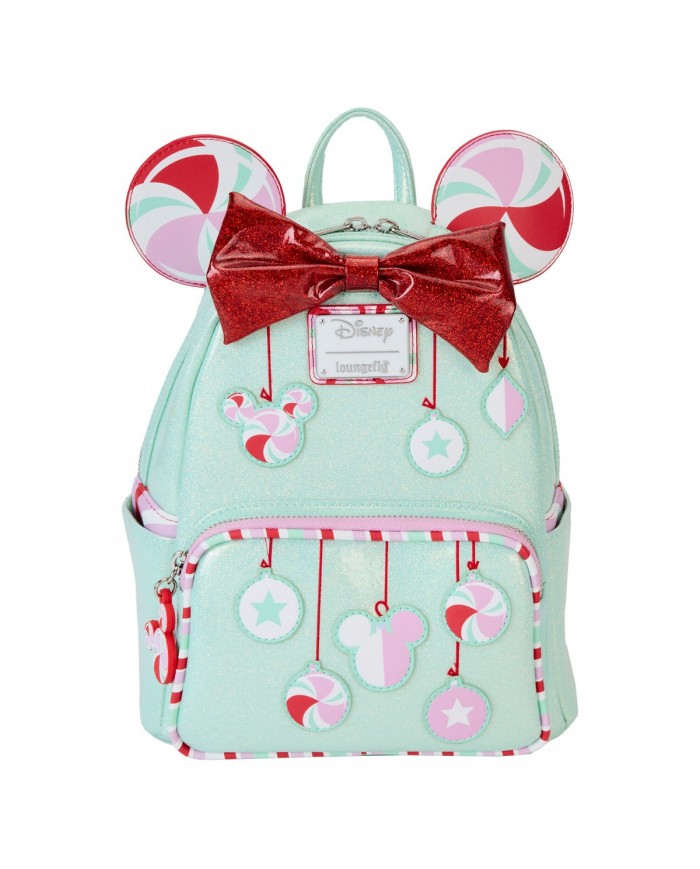 Sac à dos Loungefly - Minnie Holiday Peppermint Ornaments