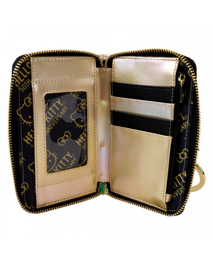 Portefeuille Loungefly - Sanrio - Hello Kitty Gold 50th Anniversary
