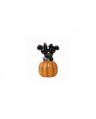 Disney Traditions - Figurine Citrouille LED Mickey et Minnie squelettes