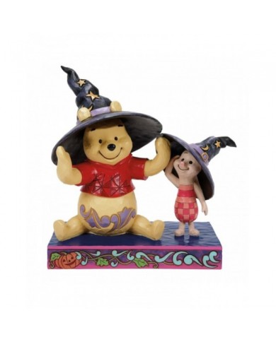 Disney Traditions - Figurine Winnie l'Ourson et Porcinet Sorciers