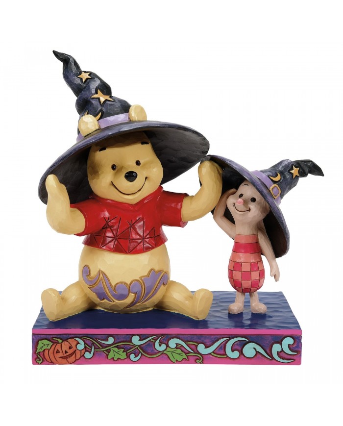 Disney Traditions - Figurine Winnie l'Ourson et Porcinet Sorciers