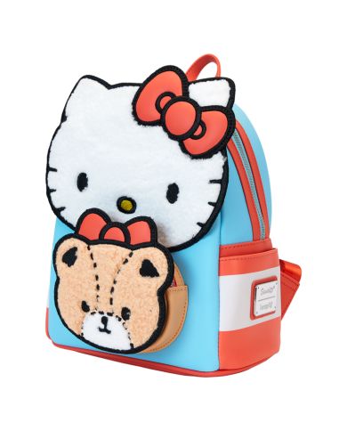 Sac à dos Loungefly - Sanrio Hello Kitty & Tiny Chum Bear Sherpa