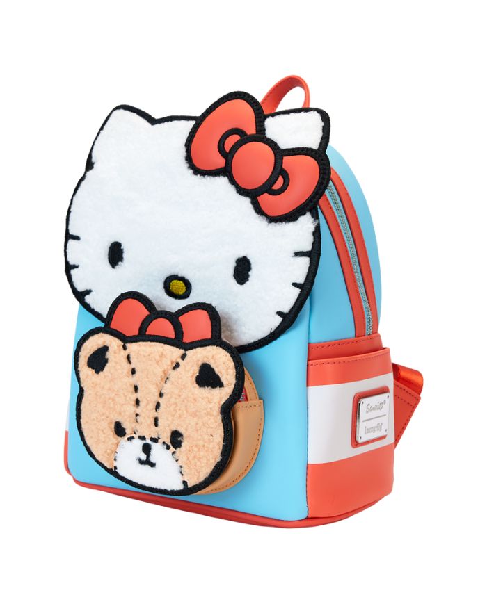 Sac à dos Loungefly - Sanrio Hello Kitty & Tiny Chum Bear Sherpa