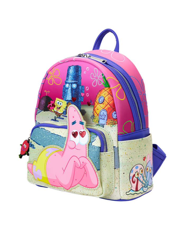 Sac à dos Loungefly - Bob l'Eponge & Patrick Star Hearts