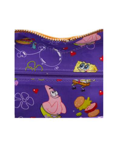 Sac à bandoulière Loungefly - Bob l'Eponge Krabby Patty Plush Heart Figural