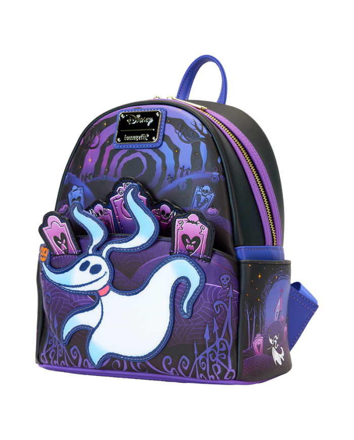 Sac à dos Loungefly - L'Etrange Noël de Mr Jack Zero Graveyard Light Up