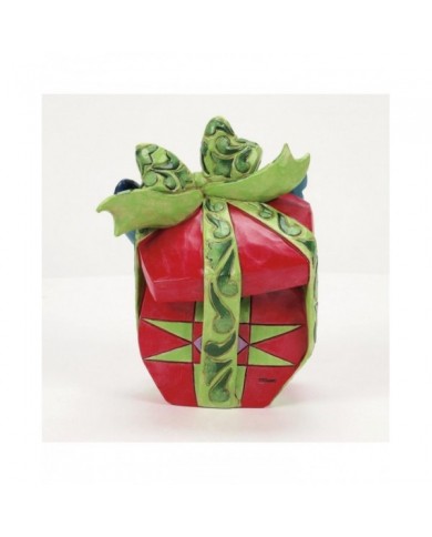 Disney Traditions - Stitch déchirant un cadeau de Noël