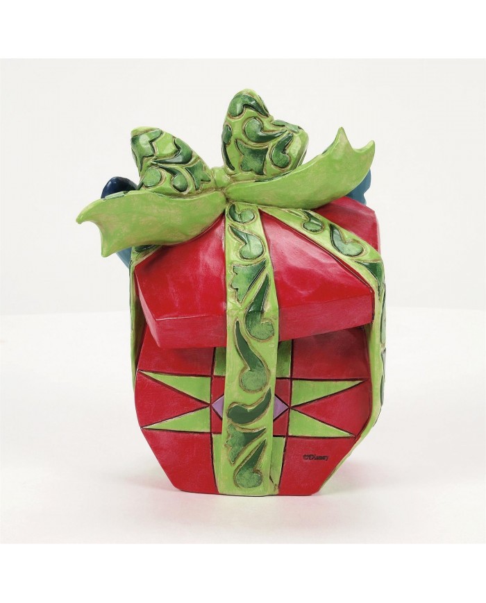 Disney Traditions - Stitch déchirant un cadeau de Noël
