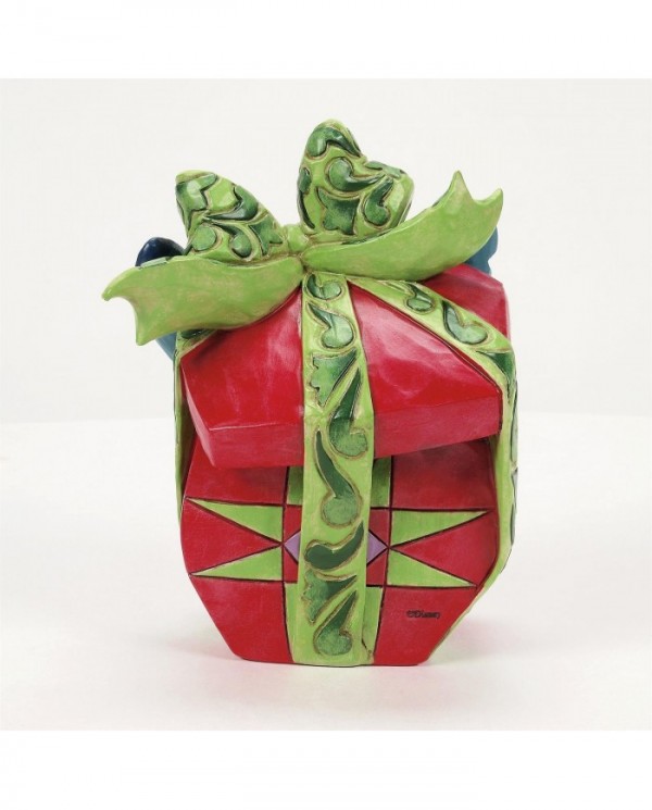 Disney Traditions - Stitch déchirant un cadeau de Noël