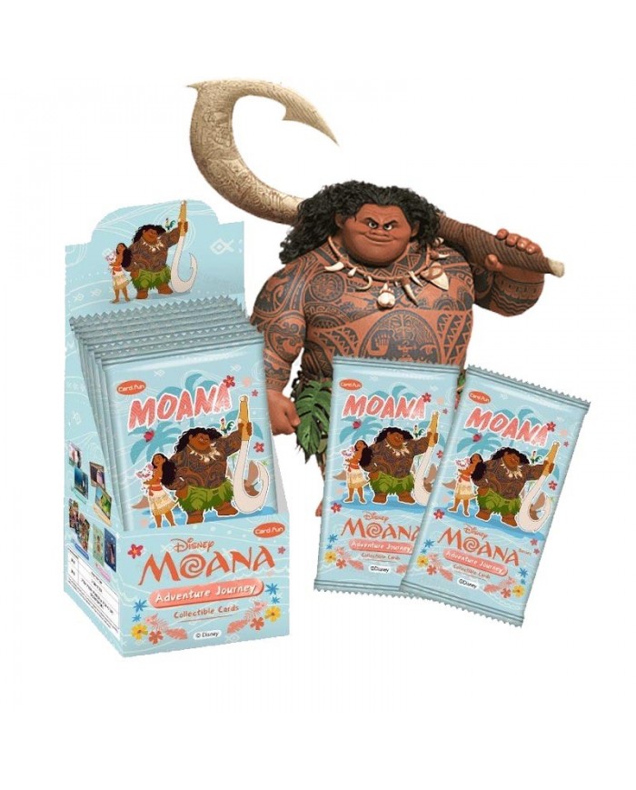 Cardfun Disney Vaiana Adventure Journey - Boîte 10 Boosters 4 Cartes