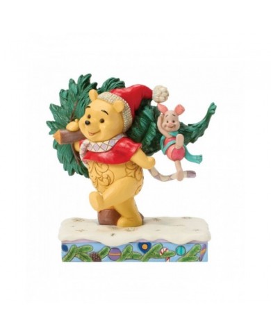 Disney Traditions - Winnie l'Ourson et Porcinet Sapin de Noël