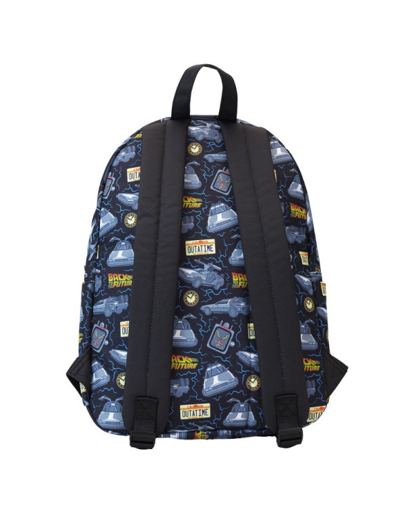 Sac à dos Loungefly - Retour Vers Le Futur 40th Anniversary All-Over Print Nylon Full-Size