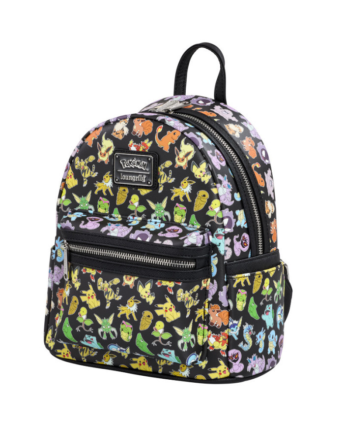 Sac à dos Loungefly - Pokemon Multi Character Colourful