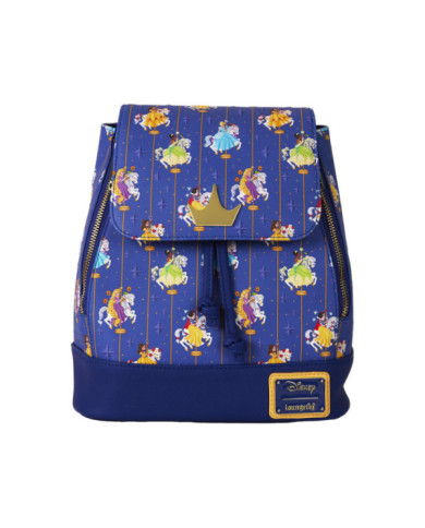 Sac à dos Loungefly - Disney Princess Carousel All-Over Print Drawstring