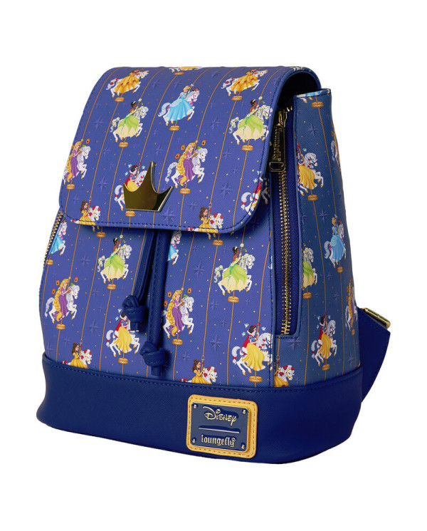 Sac à dos Loungefly - Disney Princess Carousel All-Over Print Drawstring