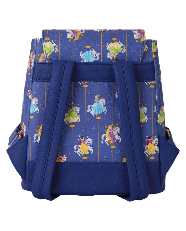 Sac à dos Loungefly - Disney Princess Carousel All-Over Print Drawstring
