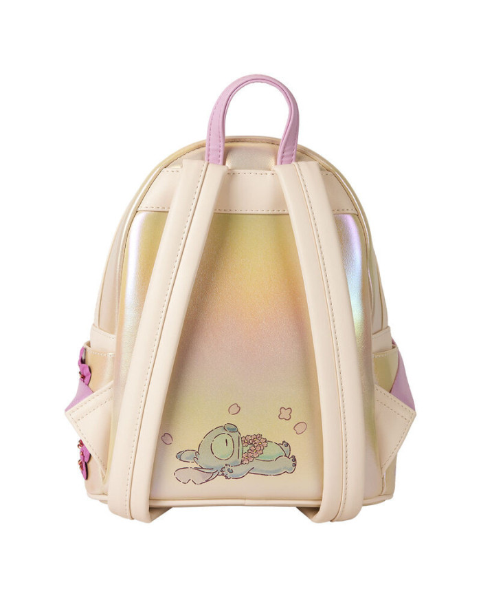 Sac à dos Loungefly - Stitch & Angel Cherry Blossom Heart
