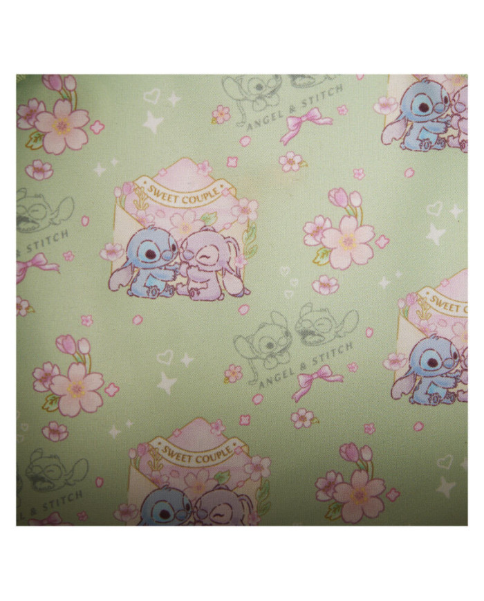 Sac à dos Loungefly - Stitch & Angel Cherry Blossom Heart