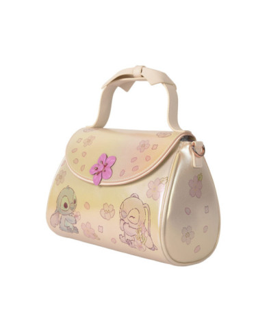 Sac à bandoulière Loungefly - Stitch & Angel Cherry Blossom Bow Handle
