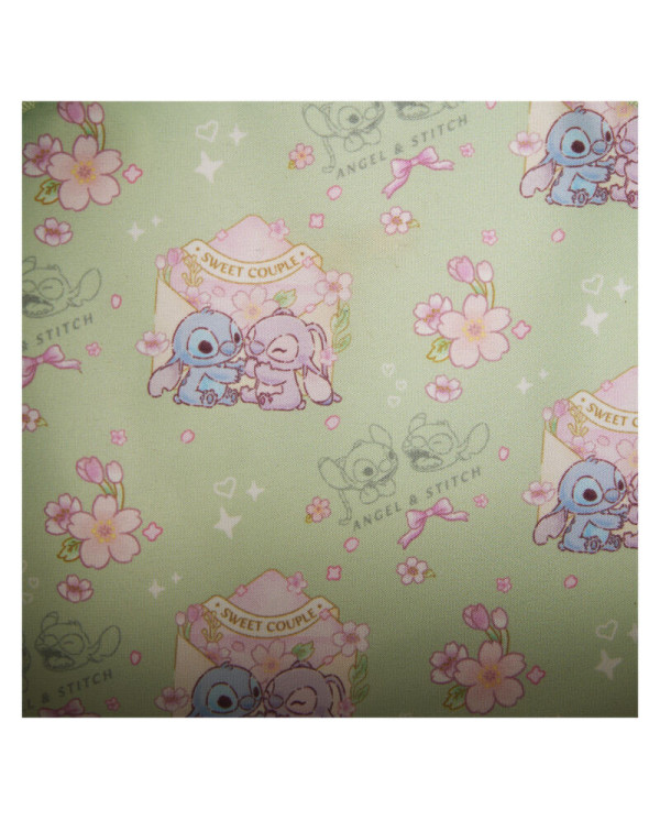 Sac à bandoulière Loungefly - Stitch & Angel Cherry Blossom Bow Handle