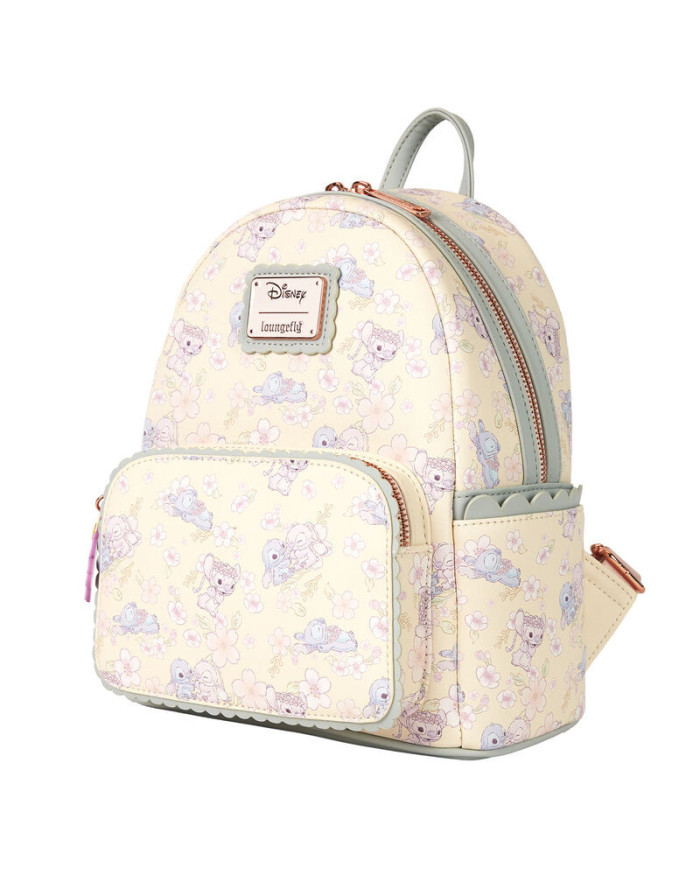 Sac à dos Loungefly - Stitch & Angel Cherry Blossom All-Over Print