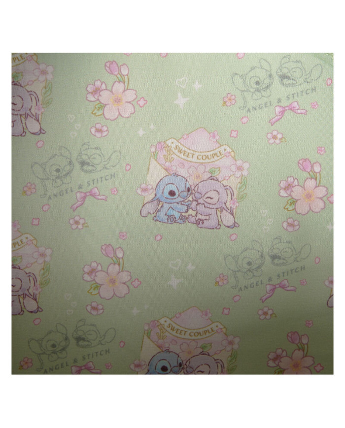 Sac à dos Loungefly - Stitch & Angel Cherry Blossom All-Over Print