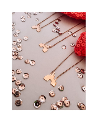 Collier Magic Castle - Rose Gold