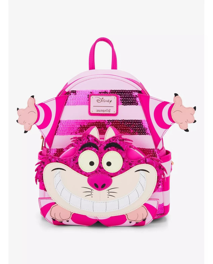 Sac à dos Loungefly - Alice au Pays des Merveilles Chat du Cheshire Cosplay Sequin