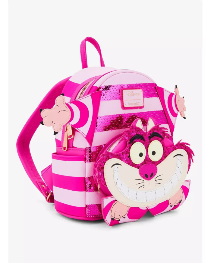 Sac à dos Loungefly - Alice au Pays des Merveilles Chat du Cheshire Cosplay Sequin