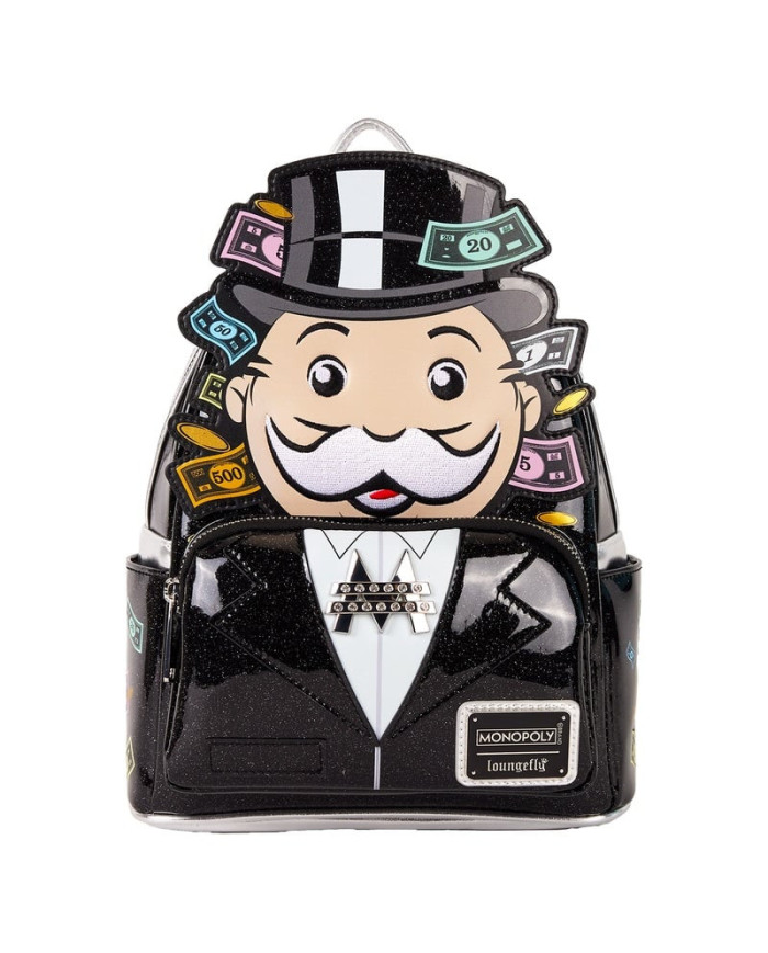 Sac à dos Loungefly - Monopoly 90th Anniversary Pennybags Glitter