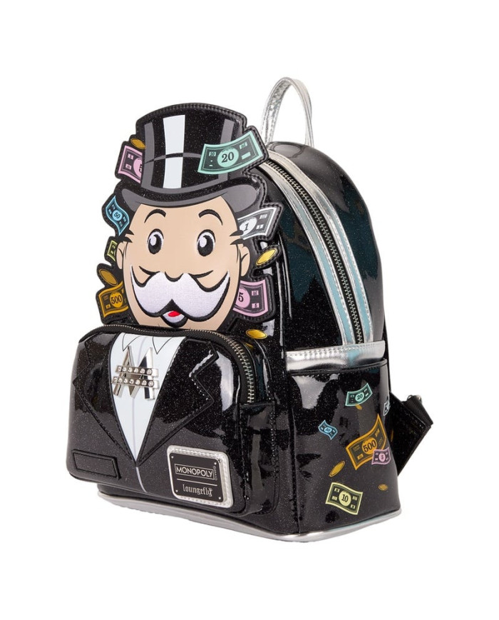 Sac à dos Loungefly - Monopoly 90th Anniversary Pennybags Glitter