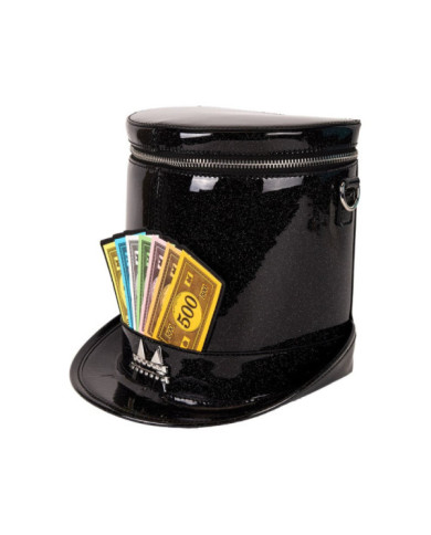 Sac à bandoulière Loungefly - Monopoly 90th Anniversary Top Hat Glitter Figural