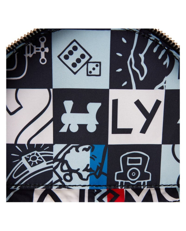 Sac à bandoulière Loungefly - Monopoly 90th Anniversary Top Hat Glitter Figural
