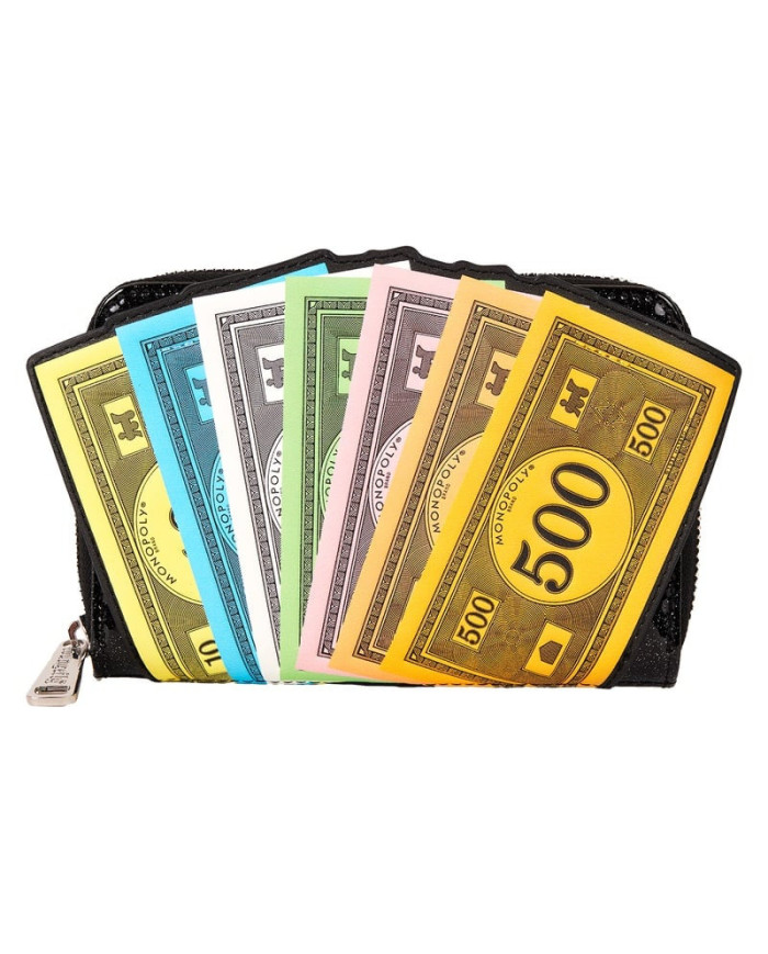 Portefeuille Loungefly - Monopoly 90th Anniversary Money Glitter