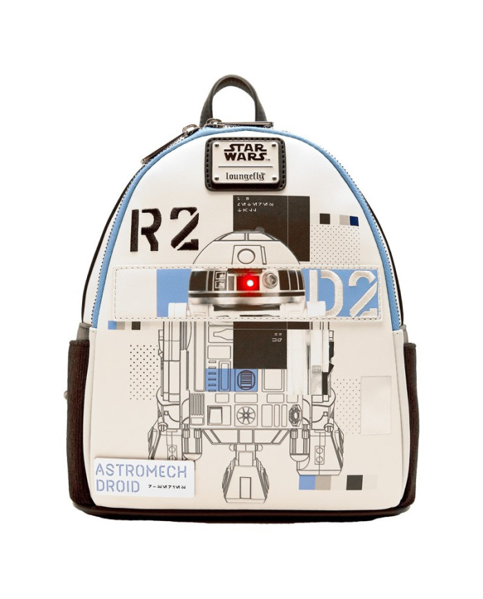Sac à dos Loungefly - Star Wars : The Power of the Force R2-D2 Astromech Droid Light Up