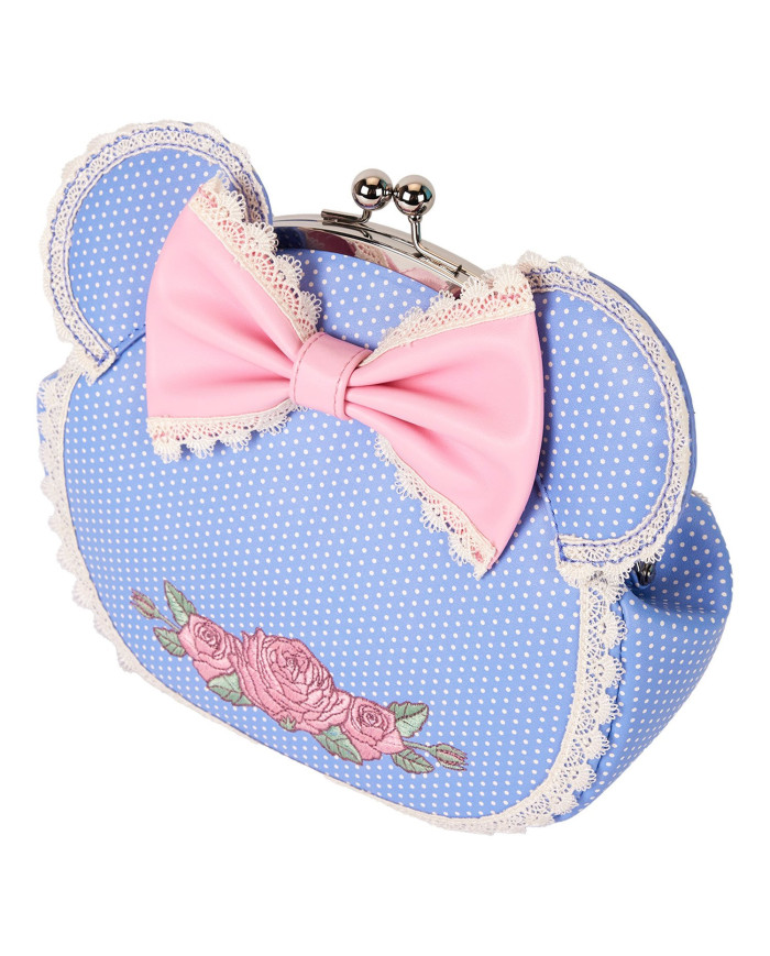 Sac à bandoulière Loungefly - Minnie Mouse Floral and Lace Kisslock