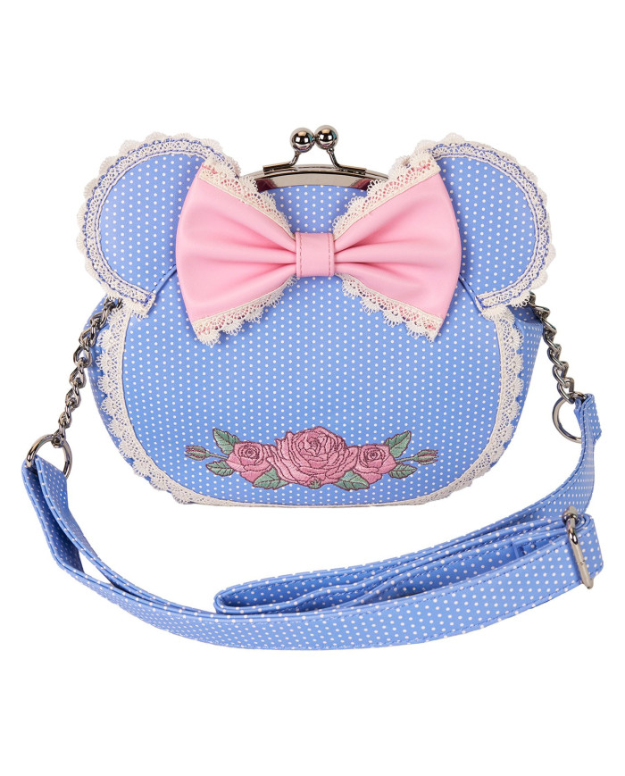 Sac à bandoulière Loungefly - Minnie Mouse Floral and Lace Kisslock