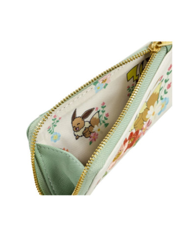 Portefeuille Loungefly - Pokemon Pikachu & Evoli Floral
